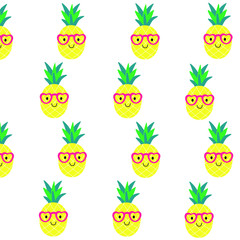 Pineapple, Hello Summer, Art Illustration