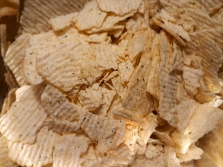 Corrugated potato chips