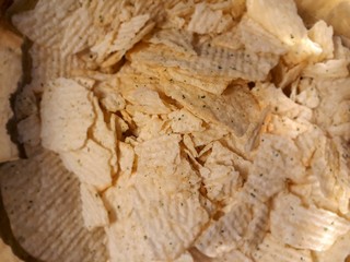 Corrugated potato chips