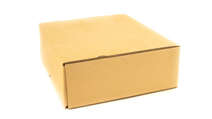 cardboard box insulated on a white background. kind of sable
