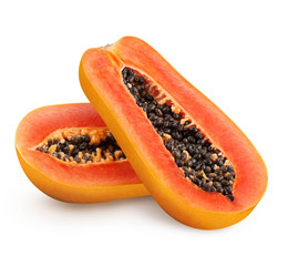 Papaya fruit isolated