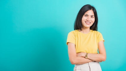 Obraz premium Portrait Asian beautiful young woman