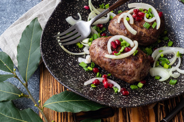 Georgian cuisine cutlet Apkhazura