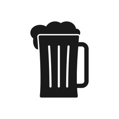 beer icon in trendy flat design