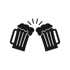 beer icon in trendy flat design