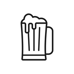 beer icon in trendy flat design