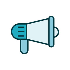 megaphone sound device line style icon