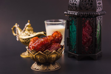 Ramadan Kareem fasting Food Concept