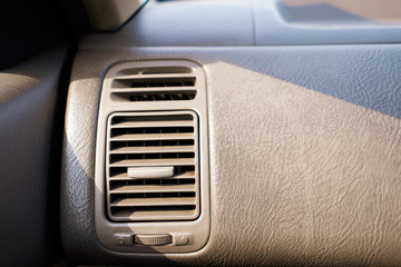 Picture of air conditioning channel in a car