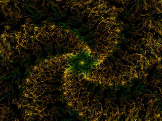 surreal futuristic digital 3d design art abstract background fractal illustration for meditation and decoration wallpaper