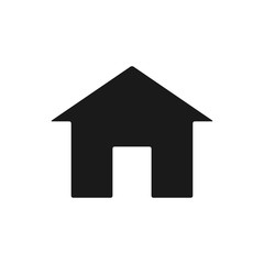 Fototapeta premium house icon in trendy flat design