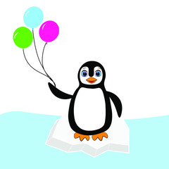cute penguin cartoon character illustration