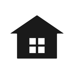 house icon in trendy flat design
