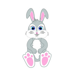 easter bunny rabbit cartoon illustration