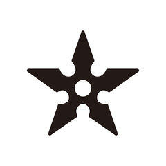 Shuriken vector icon illustration sign © arief
