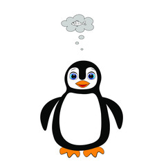cute penguin cartoon character illustration