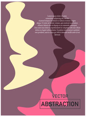 Fluid style vector abstraction with translucent rounded shapes. Posters for the design of websites, clothes, packaging, dishes, wallpaper, books, equipment.