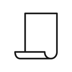 paper icon in trendy flat design