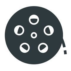 Fototapeta premium camera tape black icons on white background