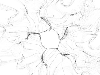 surreal futuristic digital 3d design art abstract background fractal illustration for meditation and decoration wallpaper