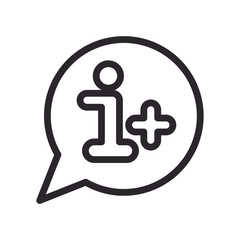speech bubble message line style icon
