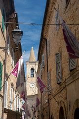 Street of Treia, Marches, Italy