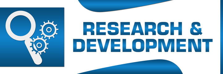 Research And Development Blue Square Horizontal 