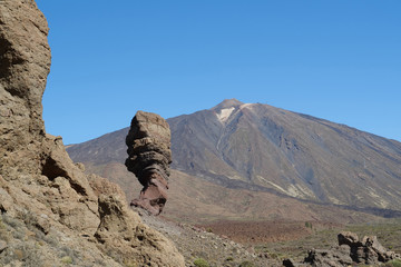 Volcanic rocks near Volcano Teide, Tenerife island, Spain