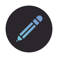 pencil graphite supply block style icon