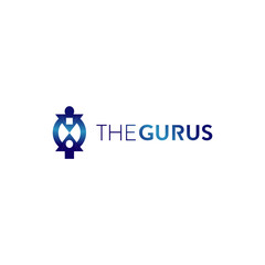 Abstract modern The Gurus logo template, Vector logo for business and company identity 