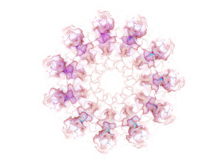 surreal futuristic digital 3d design art abstract background fractal illustration for meditation and decoration wallpaper