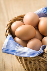 Eggs on the basket