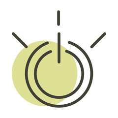 start button alternative sustainable energy line style icon