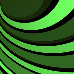 Abstract volumetric geometric background. curled lines in motion