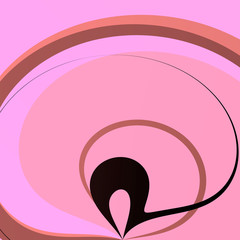 Abstract volumetric geometric background. thin twisted lines in motion