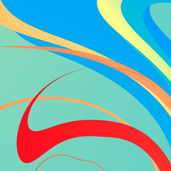 Abstract volumetric geometric background. thin twisted lines in motion