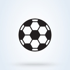 Obraz premium Soccer ball icon. Flat illustration. Sport symbol