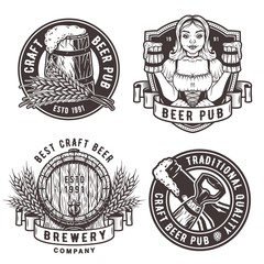 Set beer logo for pub and bar
