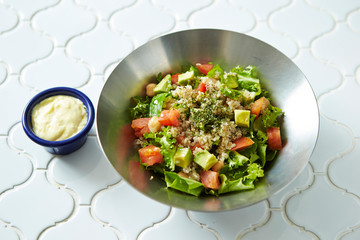 Quinoa, avocado and tomato salad 