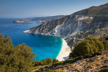 Myrtos beach at Kefalonia