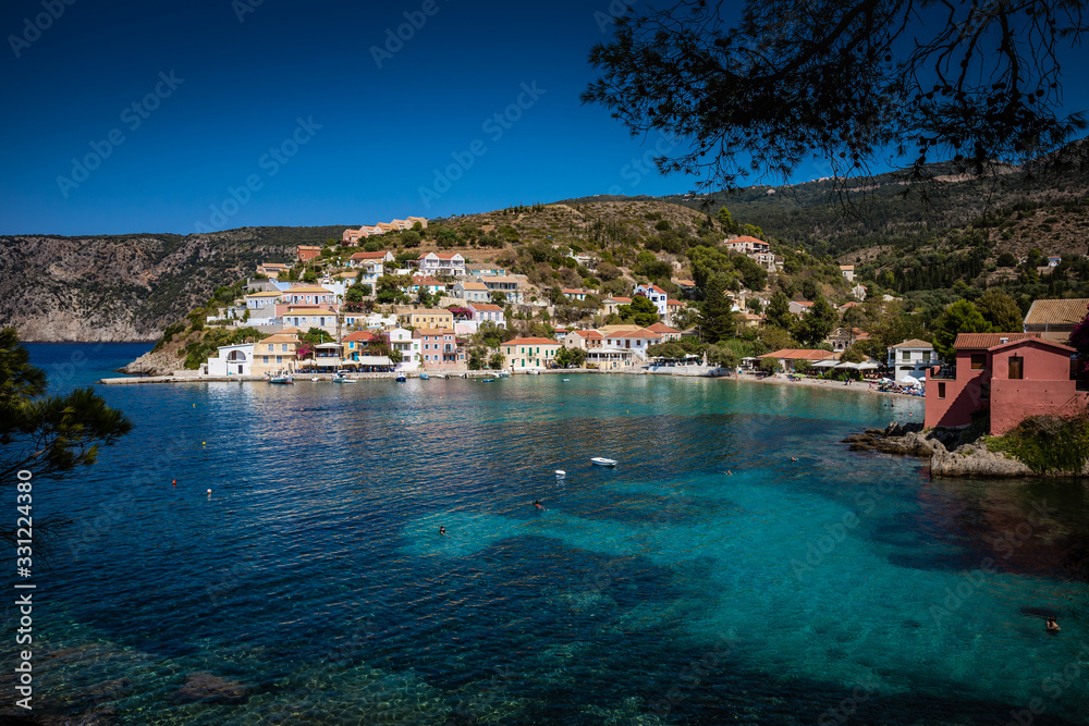 Poster Village Assos at Kefalonia