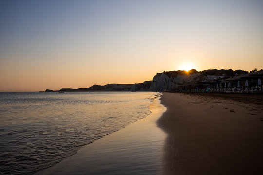 Xi Beach sunset