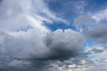 blue sky with white clouds