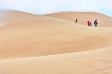 Fototapeta na wymiar singing dune, Altyn-Emel Nature Park, Kazakhstan
