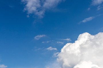 blue sky with white clouds