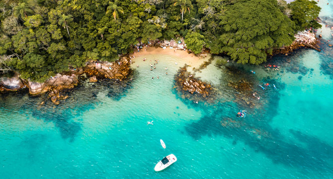 aerial photos of bombinhas beach Santa Catarina Brazil