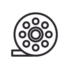 tape film record line style icon