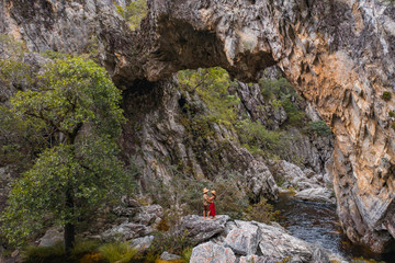 couple in landscape Brazil Nature