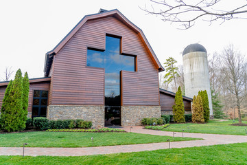 Charlotte, North Carolina, USA - January 15, 2020: The Billy Graham Library in Charlotte, North Carolina, a museum and library documenting the life and ministry of Christian evangelist Billy Graham. 