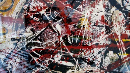 Photos from the area of oil painting